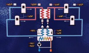 diagram is for a two circuit chiller